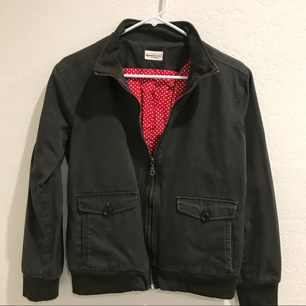 Bridge & Burn Olive Green Women’s Bomber Jacket size M